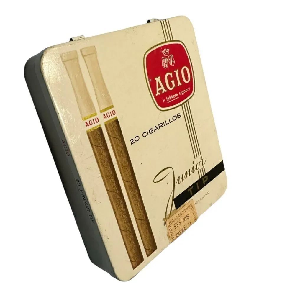 Vintage Agio Junior Tip Cigarillo Tin - Dutch